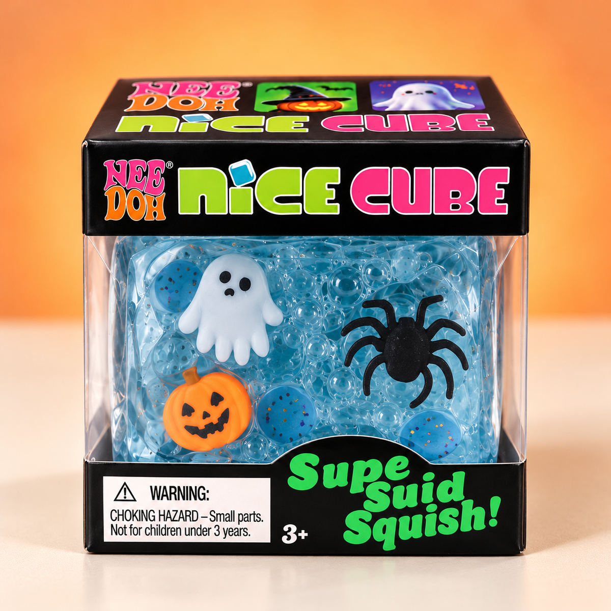 Nice Cube Halloween Squishy – Pumpkin & Ghost Designs