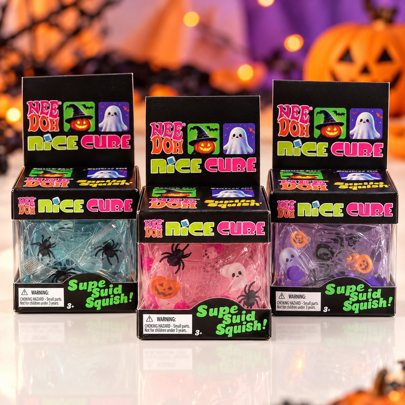 Nice Cube Halloween Squishy – Pumpkin & Ghost Designs