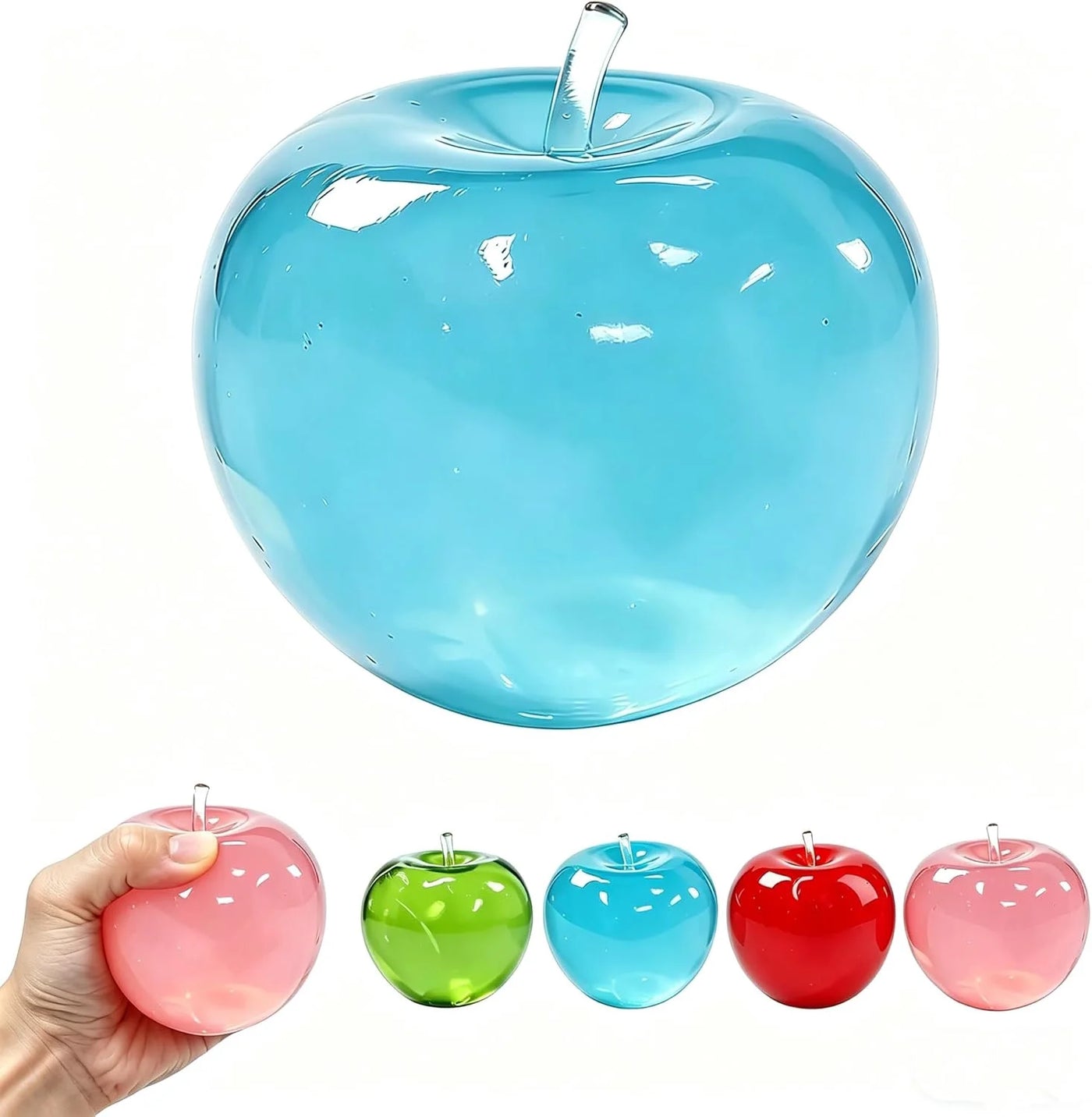 Apple Squish Toys, Blue Fruit Taba Squish Toys, Stress Balls, Gifts