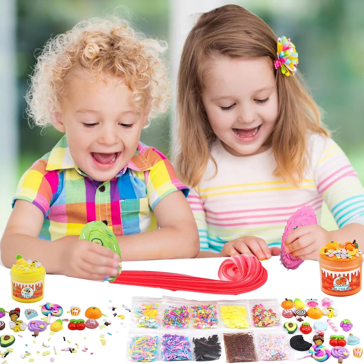 10 Pack Butter Slime Kit, Party Favor Supplies, Super Soft, Non-Sticky, Goody Bag Toy, Prize for Girl and Boys, Christmas Stocking Stuffers