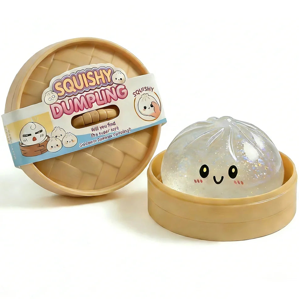 Colorful Flash Dumpling Squishes Stress Balls Reusable Low Rebound Decompression Toys Dough Ball Unique Home Decoration Gifts