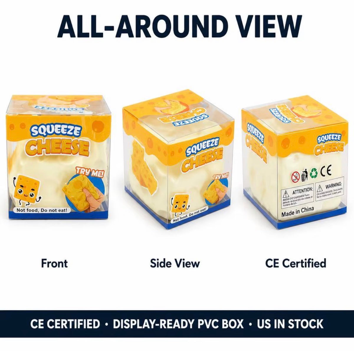 Coconut Oil Cheese Squishy – Slow Rising Cheese Cube Sensory Toy