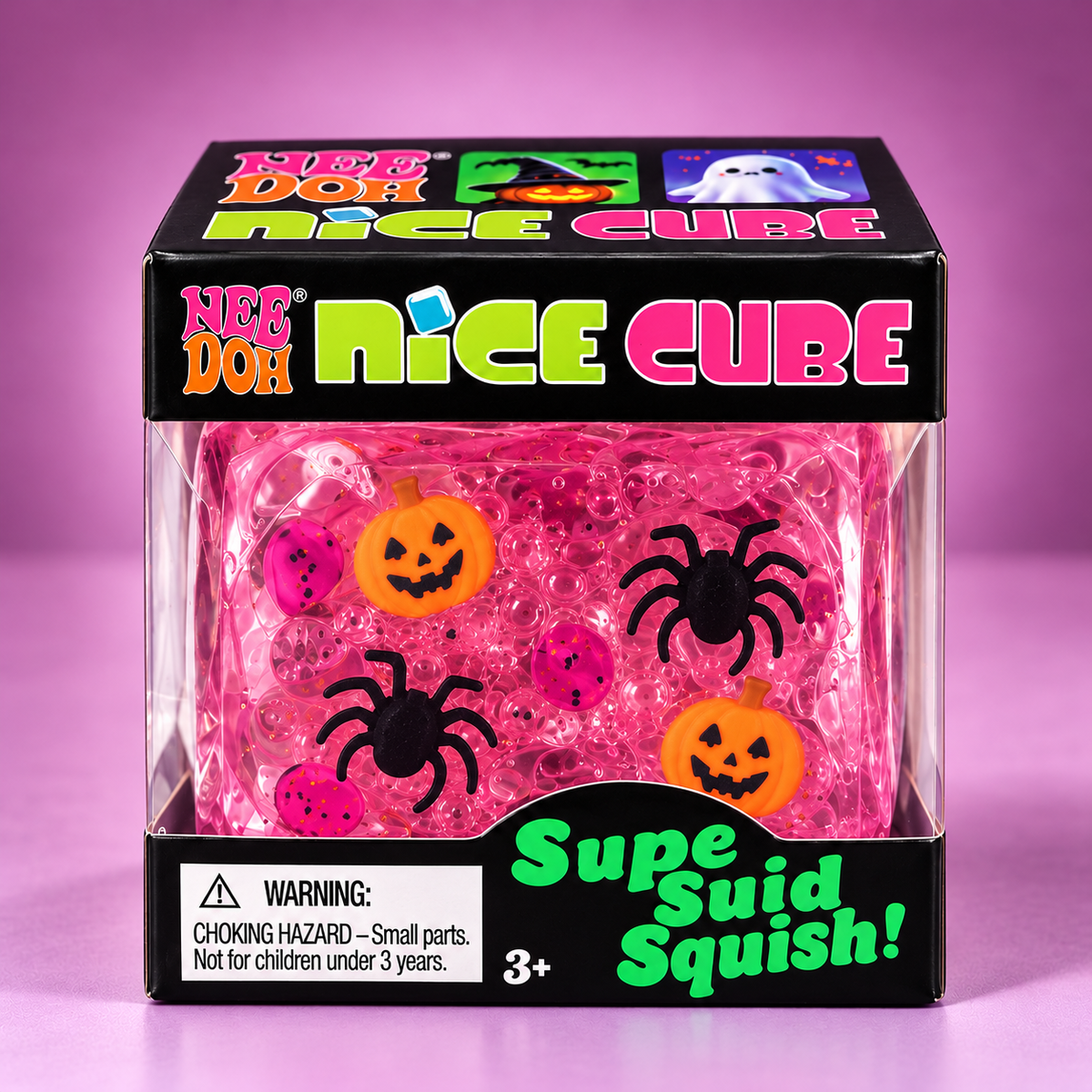 Nice Cube Halloween Squishy – Pumpkin & Ghost Designs