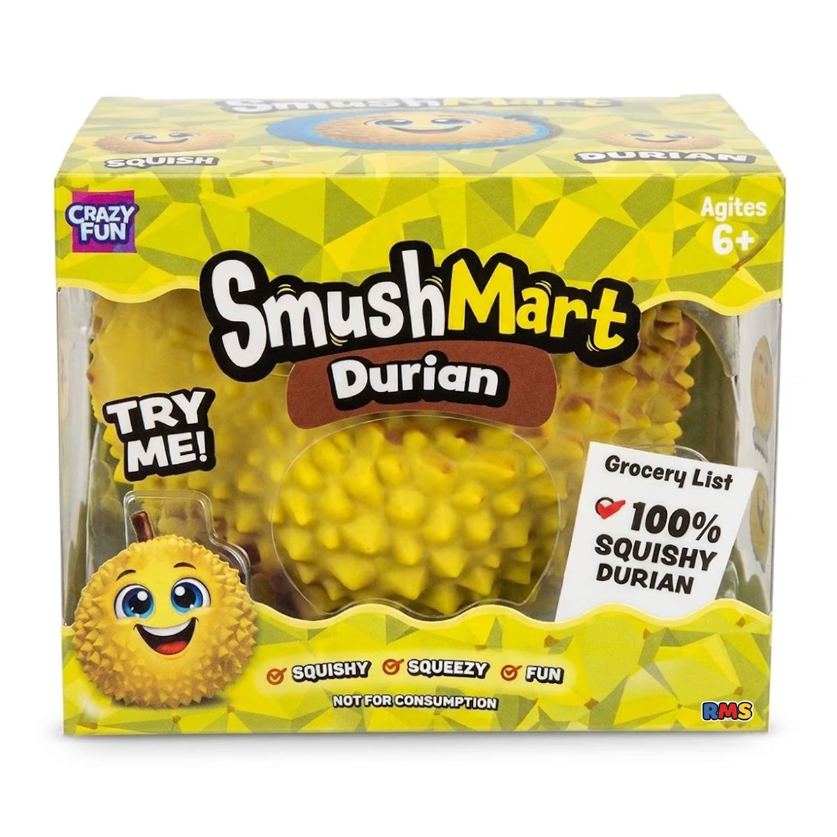 Durian Squish Toys, Soft Squeeze Toys, Stress Relief Ball, Fun Novelty Gift for Kiddo Teens Adults