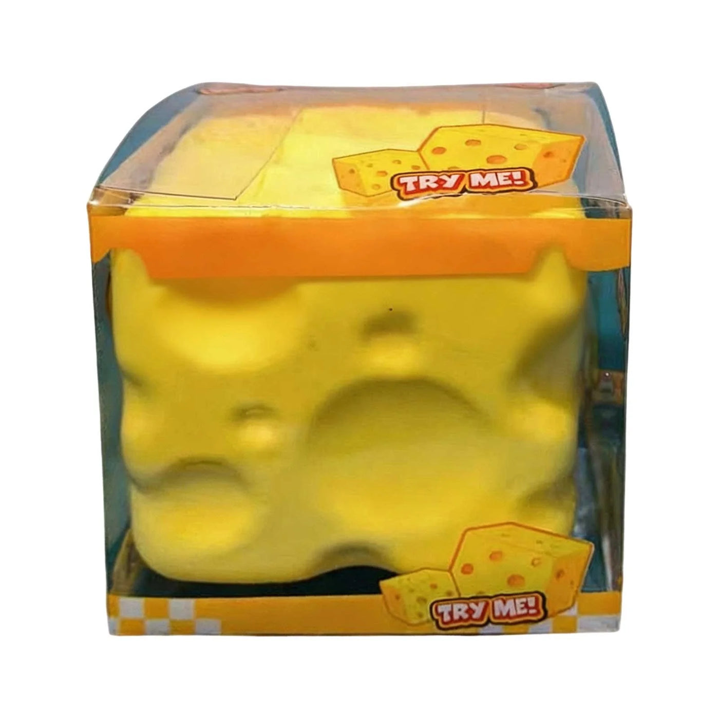 Clearance Cheese Squish Toys Cube Block, Squishies Fidget Toys for Kiddo Adults, Squeeze Stress Ball Toys for Stress Relief, Gift