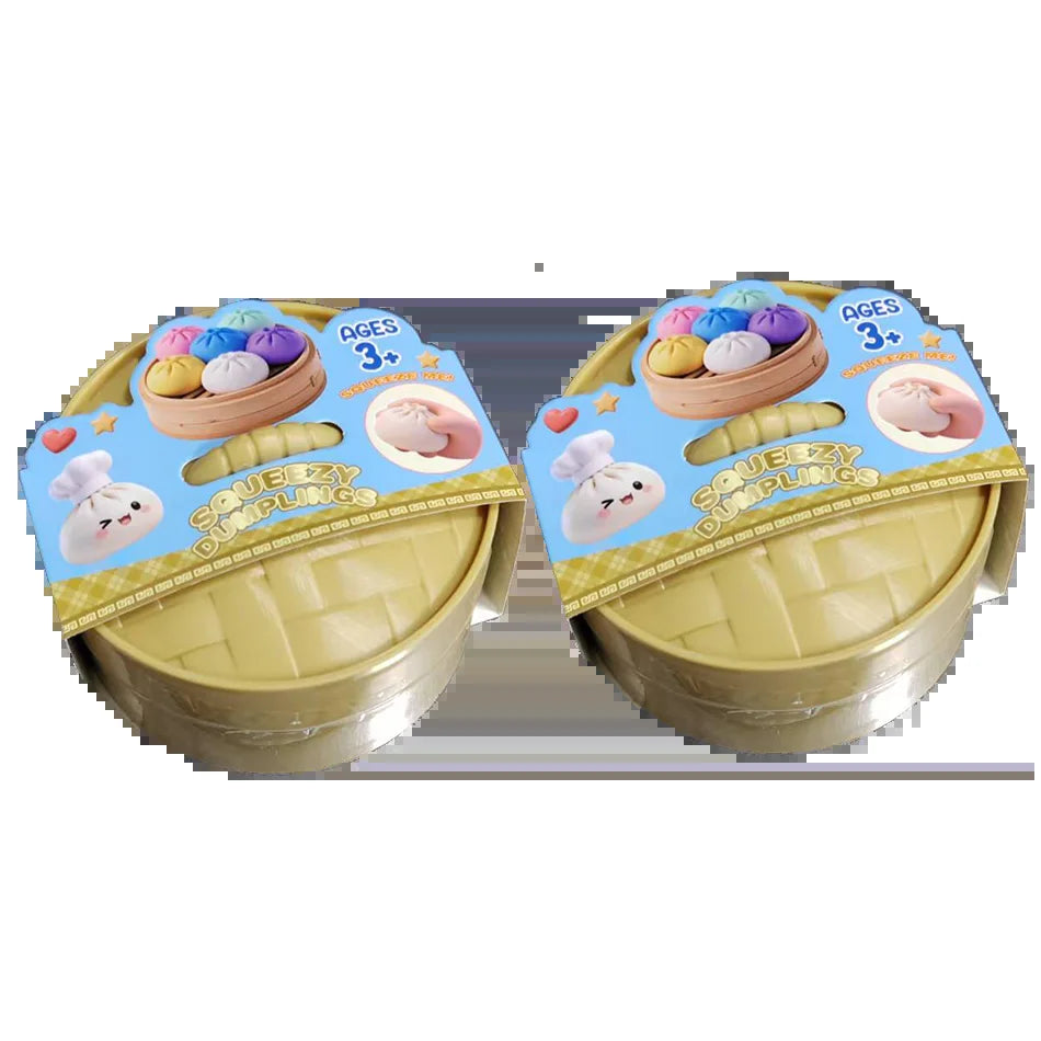 Colorful Flash Dumpling Squishes Stress Balls Reusable Low Rebound Decompression Toys Dough Ball Unique Home Decoration Gifts